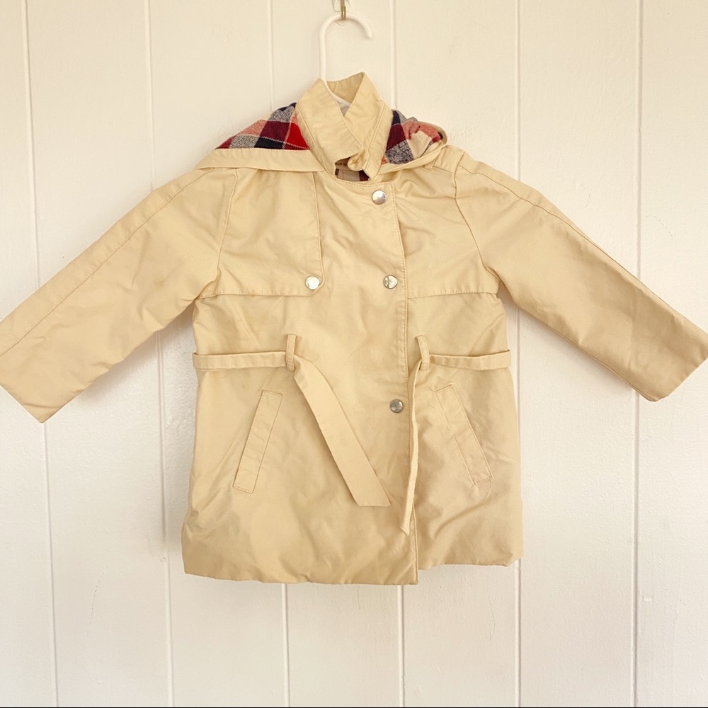 Zara Girls Winter Rain Trench Coat - Picture 2 of 8